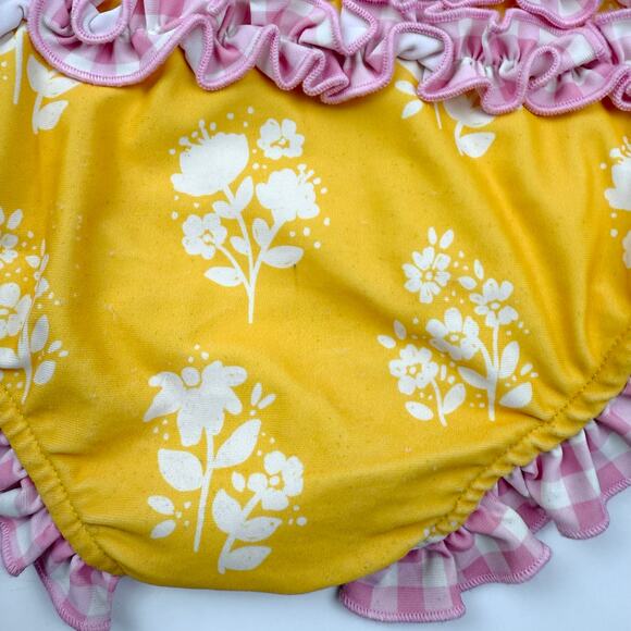 SweetHoney Floral Rash Guard Ruffle Swimsuit - Picture 9 of 10